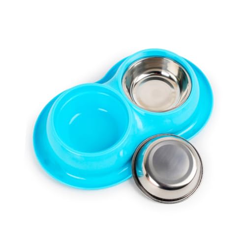 LIOOBO Doppelnapf aus Edelstahl für Katzen und Kleine Hunde Design Leicht zu Reinigen Rutschfestes Futter und Wassernapf Hygienisch und Platzsparend Farben Zufällig LIOOBO Doppelnapf aus Edelstahl für Katzen und Kleine Hunde Design Leicht zu Reinigen Rutschfestes Futter und Wassernapf Hygienisch und Platzsparend Farben Zufällig von LIOOBO