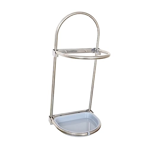 LIOOBO Faltbarer Wandmontierter Regenschirmhalter Platzsparend und Robust Einfache für Zuhause Büro Restaurant und Hotel Silber und Vielseitig Einsetzbar von LIOOBO