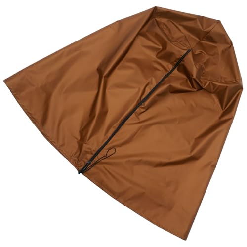 LIOOBO Haitee Brunnenabdeckung Brunnenschutzhülle Brunnenstaubschutz Kaffee 420D Oxford Stoff wasserdichte Brunnenabdeckung Gartenbrunnen Für Den Außenbereich Terrassen Innenabdeckungen von LIOOBO
