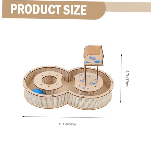 LIOOBO Hamster Holz Labyrinth mit Kugel Kleines Haustier Übungsspiel für Hamster Mäuse und Zwerghamster Glatte Kanten Vielseitiger Kleintier Spielplatz Fördert Aktivität Zufällige Farbe LIOOBO Hamster Holz Labyrinth mit Kugel Kleines Haustier Übungsspiel für Hamster Mäuse und Zwerghamster Glatte Kanten Vielseitiger Kleintier Spielplatz Fördert Aktivität Zufällige Farbe von LIOOBO