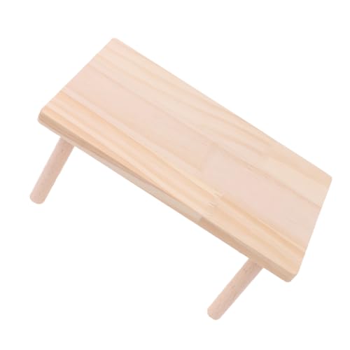 LIOOBO Hamster Holzplattform aus Massivem Holz Langlebig und Sicher Kletterspielzeug für Hamster und Mäuse zur Verbesserung Lebensraums im Hamsterkäfig von LIOOBO