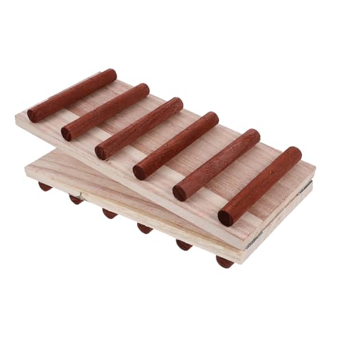 LIOOBO Hamster Kletterspielzeug Aus Natürlichem Holz Einstellbare Leiter Für Kleintiere Für Käfige Platzsparend Und Langlebig Fördert Spiel Und Bewegung Im Hamsterheim von LIOOBO