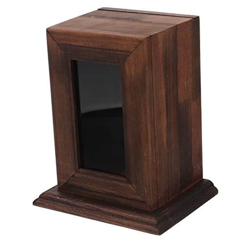 LIOOBO Pet Ashes Urne Aus Holz Für Hunde Und Katzen Mit Rahmen Erinnerungsbox Zur Aufbewahrung Von Tierasche Elegantes Design Für Tierische Freunde von LIOOBO