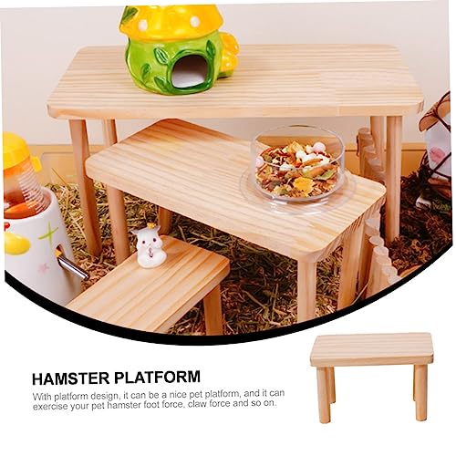 LIOOBO Holzplattform für Hamster aus Hochwertigem Holz Mittelgroß Langlebig und Robust Multifunktionales Kletter Spielbrett für Kleintiere Wie Hamster und Igel zur Beschäftigung im Käfig LIOOBO Holzplattform für Hamster aus Hochwertigem Holz Mittelgroß Langlebig und Robust Multifunktionales Kletter Spielbrett für Kleintiere Wie Hamster und Igel zur Beschäftigung im Käfig von LIOOBO