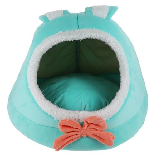 LIOOBO Cartoon Katze Hund Nest Mit Design Halbgeschlossene Pet Cushion Für Gemütlichen Schlaf Warm Sicher Für Indoor Nutzung Süßes Zuhause Für Haustiere von LIOOBO