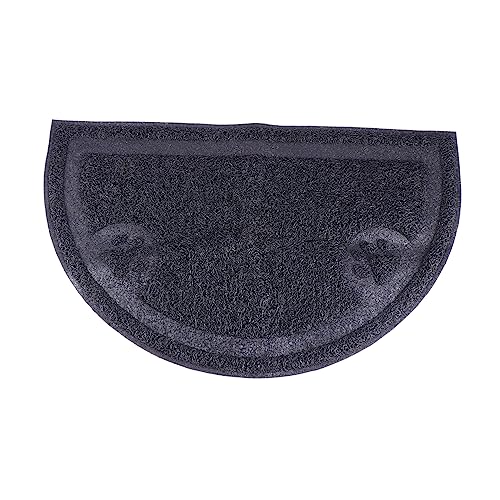 LIOOBO Katzenstreu Matte Haustier Große Katzenstreumatte Für Müllmatte Fütterung Tierfutter Tischset Katze Tischset wasserdichte Matte Katze Frisst Matte Black PVC Zufällige Farbe von LIOOBO
