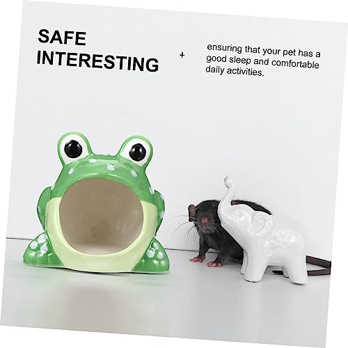 LIOOBO Keramik Hamster Versteck Kühles Haustierhaus Cartoon Kleintier Nest für Hamster Rennmäuse Meerschweinchen Kleintierhöhle zum Schlafen LIOOBO Keramik Hamster Versteck Kühles Haustierhaus Cartoon Kleintier Nest für Hamster Rennmäuse Meerschweinchen Kleintierhöhle zum Schlafen von LIOOBO