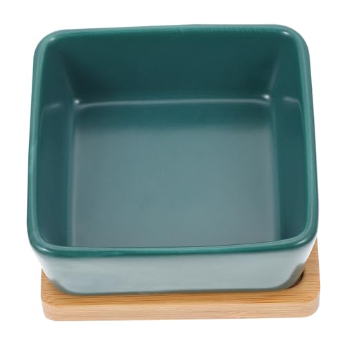 LIOOBO Keramik Katzennapf mit Holztablett Teiliges für Katzen und Kleine Hunde Flacher Futternapf rutschfest Leicht zu Reinigen Fördert Langsames Essen und Schutz der Schnurrhaare LIOOBO Keramik Katzennapf mit Holztablett Teiliges für Katzen und Kleine Hunde Flacher Futternapf rutschfest Leicht zu Reinigen Fördert Langsames Essen und Schutz der Schnurrhaare von LIOOBO