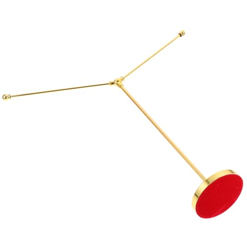 LIOOBO Metall Tischflaggenständer mit Stabilem Doppel Basisdesign Förmig für Büro Konferenzraum Desktop Flaggenhalter Robust für Kleine Nationalflaggen und Dekoration von LIOOBO