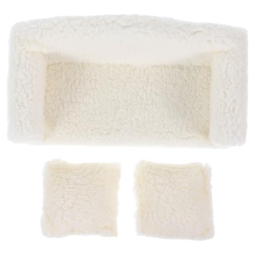 LIOOBO Miniatur Plüschsofa für Puppenhäuser Einzelsofa mit Abnehmbaren Kissen Langlebiges Mini Möbelmodell für Kreative DIY Bastelprojekte und Puppenhaus Zubehör LIOOBO Miniatur Plüschsofa für Puppenhäuser Einzelsofa mit Abnehmbaren Kissen Langlebiges Mini Möbelmodell für Kreative DIY Bastelprojekte und Puppenhaus Zubehör von LIOOBO