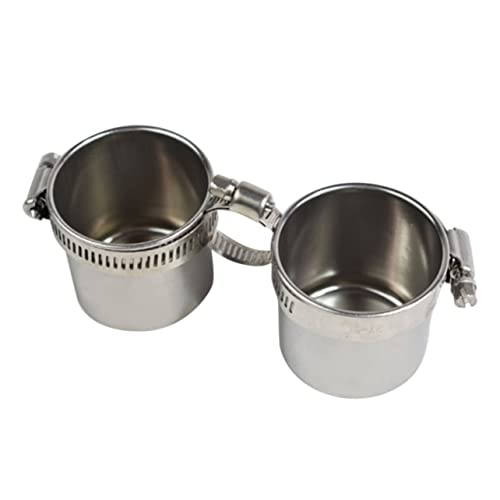 LIOOBO Papageien Futterbecher mit Stehgestell Abnehmbarer Futternapf Vogelzubehör für Käfig Sicherer Futterhalter Leicht zu Reinigen Zubehör für Papageien und Kleine Vögel LIOOBO Papageien Futterbecher mit Stehgestell Abnehmbarer Futternapf Vogelzubehör für Käfig Sicherer Futterhalter Leicht zu Reinigen Zubehör für Papageien und Kleine Vögel von LIOOBO