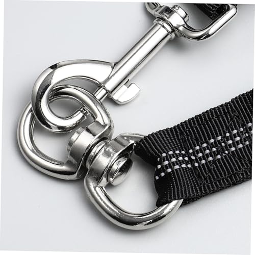 LIOOBO Reflektierende Dehnbare Hundeleine Verlängerung aus Strapazierfähigem Nylon mit Elastischem Bungee für Kleine Hunde und Welpen Sicherer Griff Beim Spaziergang und Training von LIOOBO