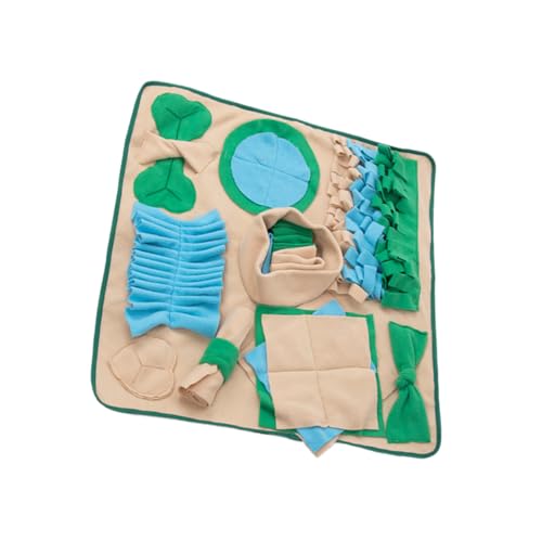 LIOOBO Snuffle Mat für Hunde Interaktive Futtermatte zum Langsamen Fressen Fördert Schnüffelfähigkeit Geeignet für Kleine bis Große Hunde Farbenfrohes Design zur Beschäftigung und von LIOOBO
