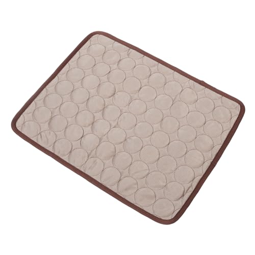 LIOOBO Sommerliche Kühlmatte für Haustiere S Kaffee Farbton Atmungsaktiv Kühlend rutschfest Geeignet für Hunde Katzen Haustierbett Sofaunterlage LIOOBO Sommerliche Kühlmatte für Haustiere S Kaffee Farbton Atmungsaktiv Kühlend rutschfest Geeignet für Hunde Katzen Haustierbett Sofaunterlage von LIOOBO