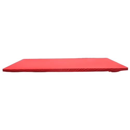 LIOOBO Tischdecke im Freien Abdeckungen für Gartenmöbel Tischtuch im Freien Vinyl-Tischdecke tailliert Picknicktischabdeckung Elastische Tischabdeckung Waschmaschinendecke Milchseide rot von LIOOBO