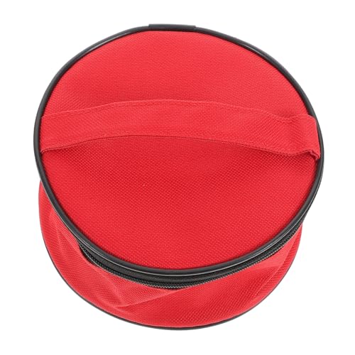 LIOOBO Tragbare Camping Geschirr Aufbewahrungstasche mit Reißverschluss Faltbar mit Praktischem Innenfach Geeignet für Picknick Outdoor Aktivitäten und Reise Rot Tasche von LIOOBO