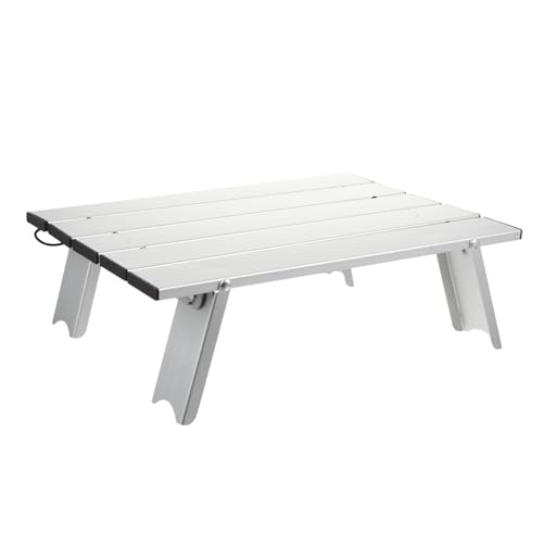 LIOOBO Faltbarer Campingtisch Aus Aluminium Tragbarer Picknicktisch Für Camping Angeln Und Freizeitaktivitäten Inklusive Tragetasche Für Einfachen Transport Und Lagerung von LIOOBO