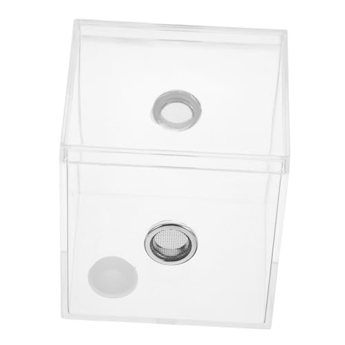 LIOOBO Transparentes Insekten Terrarium mit Hoher Vielseitiges Futtergehäuse für Springspinnen Grillen und Reptilien Leicht zu Reinigen als Multifunktionaler Krabbeltier Käfig von LIOOBO