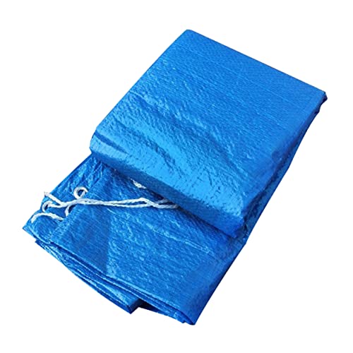 LIOOBO wasserdichte Regenstoffabdeckung Rechteck Becken mit großer aufblasbarer Pool Deckel wasserdichte Schwimmbadabdeckung Poolmatte Pool-Schutzabdeckung Blue von LIOOBO