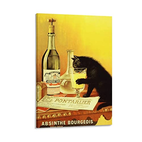 LIOONS Absinthe Bourgeois Poster, dekoratives Gemälde, Leinwand, Wandposter und Kunstbild, modernes Familien-Schlafzimmer, Dekoration, Poster, 30 x 45 cm von LIOONS