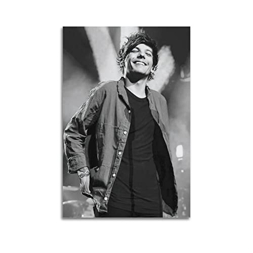 LIOONS British Pop Singer Best Pictures of Louis Tomlinson Poster Dekorative Malerei Leinwand Wandposter und Kunstbild Druck Moderne Familie Schlafzimmer Dekor Poster 20 x 30 cm von LIOONS