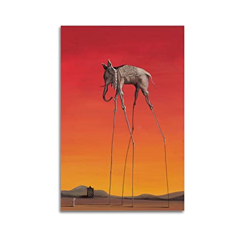 LIOONS Salvador Dali Gemälde Elefant Poster Dekorative Malerei Leinwand Wandposter und Kunstbild Druck Moderne Familie Schlafzimmer Dekor Poster 20 x 30 cm von LIOONS