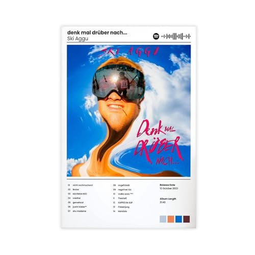 Album-Poster, Ski, Aggu Denk Mal Drüber Nach... Leinwand-Poster, Wandkunst, Dekordruck, Bild Gemälde für Wohnzimmer, Schlafzimmer, Dekoration, 20 x 30 cm Album-Poster, Ski, Aggu Denk Mal Drüber Nach... Leinwand-Poster, Wandkunst, Dekordruck, Bild Gemälde für Wohnzimmer, Schlafzimmer, Dekoration, 20 x 30 cm von LIPOYE