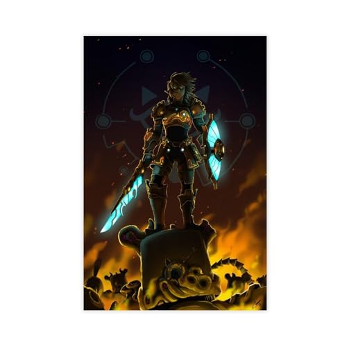 LIPOYE Anime Zelda Leinwand Poster, Dekoration für Schlafzimmer, Büro, Schlafzimmer, Geschenk, 20x30cm LIPOYE Anime Zelda Leinwand Poster, Dekoration für Schlafzimmer, Büro, Schlafzimmer, Geschenk, 20x30cm von LIPOYE