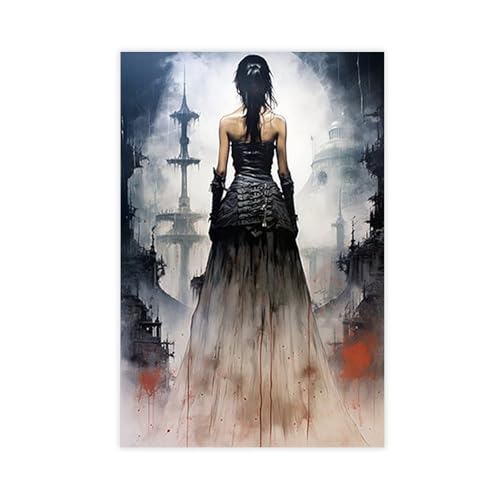LIPOYE Luis Royo Geïnspireerde Kunstposter auf Leinwand, Schlafzimmer, Dekoration, Landschaft, Büro, Raumdekoration, Geschenk, 40 x 60 cm LIPOYE Luis Royo Geïnspireerde Kunstposter auf Leinwand, Schlafzimmer, Dekoration, Landschaft, Büro, Raumdekoration, Geschenk, 40 x 60 cm von LIPOYE
