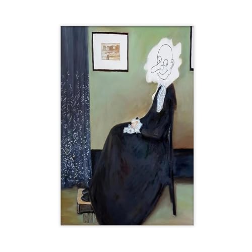 LIPOYE Mr. Bean Whistler's Mother Gemälde Poster auf Leinwand, Poster, Schlafzimmer, Dekoration, Landschaft, Büro, Raumdekoration, Geschenk, 40 x 60 cm LIPOYE Mr. Bean Whistler's Mother Gemälde Poster auf Leinwand, Poster, Schlafzimmer, Dekoration, Landschaft, Büro, Raumdekoration, Geschenk, 40 x 60 cm von LIPOYE