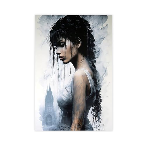 Luis Royo Geïnspireerde Poster auf Leinwand, Wandkunst, Dekordruck, Bild Gemälde für Wohnzimmer, Schlafzimmer, Dekoration, 60 x 90 cm Luis Royo Geïnspireerde Poster auf Leinwand, Wandkunst, Dekordruck, Bild Gemälde für Wohnzimmer, Schlafzimmer, Dekoration, 60 x 90 cm von LIPOYE