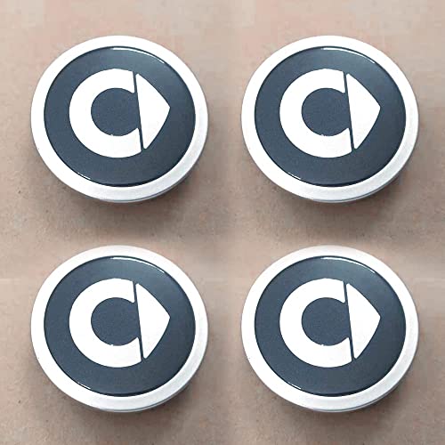 LIPPSY Nabendeckel 4 STÜCKE 59mm für Smart 451 453 Car Rad Center Hub Cap Auto Styling Felgen Abdeckung Badge Emblem Aufkleber Radnabenkappen von LIPPSY