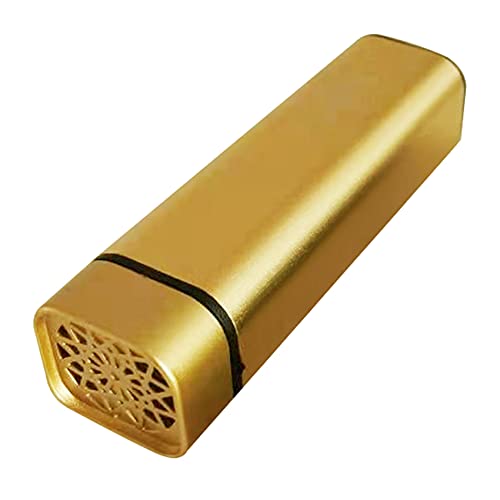 LIPSTICK USB Weihrauch Tragbarer Elektrischer Bakhoor Diffusor Mini Arabischer Weihrauch Halter Muslim Haus Dekoration - Golden von LIPSTICK