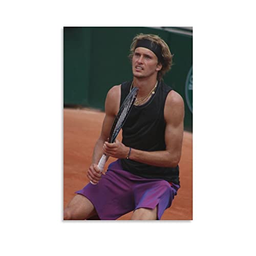 Alexander Zverev Poster eines professionellen Tennisspielers (7) Kunstwerke Leinwand Kunstdrucke Heimdekoration 40 x 60 cm von LIQIU