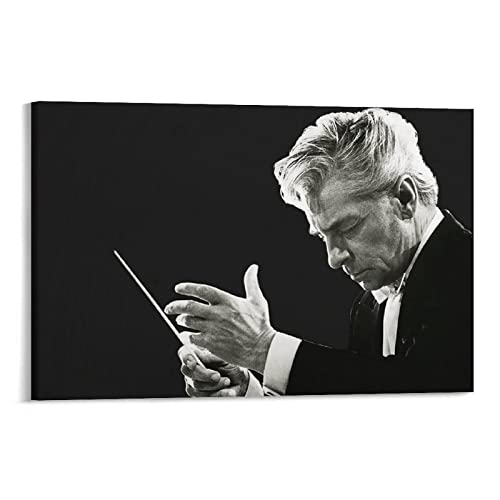 Herbert Von Karajan Is An Austrian Music Conductor And Keyboard Player (2) Leinwand Wandkunst Poster Dekoratives Modernes Home Print Bild Kunstwerke Poster von LIQIU