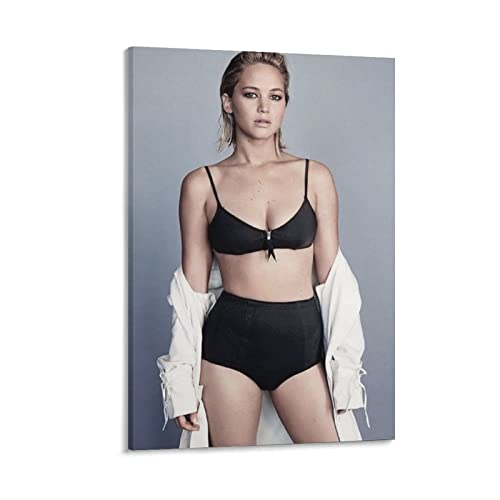 Jennifer Shrader Lawrence Is One of The Sexiest Women in The World (3) Poster Painting Canvas Wall A von LIQIU