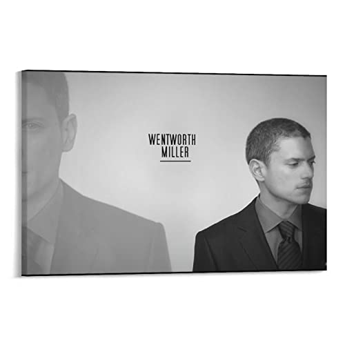 LIQIU Wentworth Miller Young Handsome Schauspieler Poster Leinwand Malerei (4) Poster Coole Kunstwerke Malerei Wandkunst Leinwand Drucke Hängende Bild Poster 30 x 45 cm von LIQIU