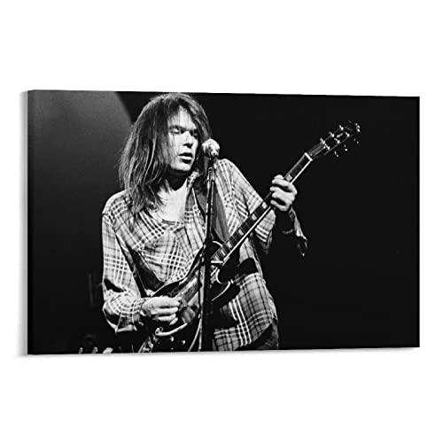 Neil Young Rock Singer Guitarist Pianist Regisseur Poster (6) Leinwand-Kunstdrucke Poster Fotobild Malerei Poster Raumdekoration 60 x 90 cm von LIQIU