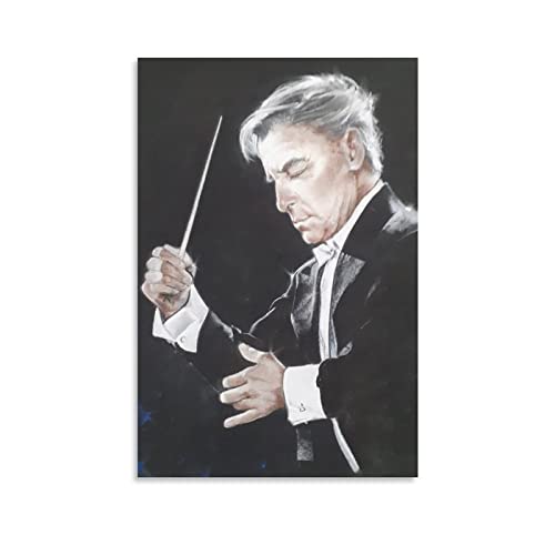 Poster von Herbert Von Karajan Österreichischer Dirigent und Keyboard Instrumentalist (4) Wandbild P von LIQIU