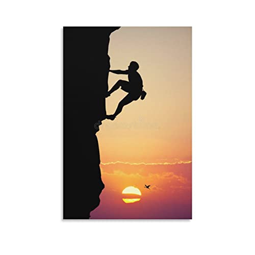 Rock Climbing Extreme Challenge Sport Poster Leinwand Malerei (2) Druck Fotokunst Malerei Leinwand Po von LIQIU