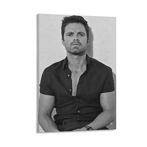 Sebastian Stan Schauspieler-Poster (34) Kunstdruck Wandbild Foto Paint Poster Hängende Bild Familie Dekor 20 x 30 cm von LIQIU