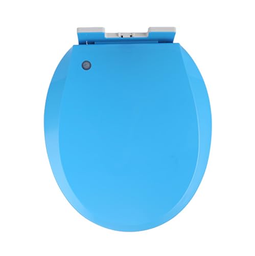 LIQONWAG Farbiger Toilettensitz, Runder Toilettensitz Mit Absenkautomatik, Dicker Toilettensitz Mit Langsam Schließendem Toilettendeckel Für Das Badezimmer, Leicht Zu Reinigen Und Zu Installieren, Toi von LIQONWAG