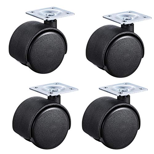 LIQONWAG Hochleistungs-Lenkrollen, Möbelräder, Möbel-Lenkrollen, 4Er-Set Nylon-Möbelräder, Bürostuhlrollen, Drehbares Doppelrad, Tragkraft 50 Kg, Ersatz Für Kinderbetten/Universal/1.5In LIQONWAG Hochleistungs-Lenkrollen, Möbelräder, Möbel-Lenkrollen, 4Er-Set Nylon-Möbelräder, Bürostuhlrollen, Drehbares Doppelrad, Tragkraft 50 Kg, Ersatz Für Kinderbetten/Universal/1.5In von LIQONWAG