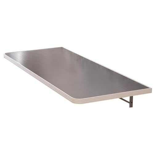 LIQONWAG Platzsparender, An Der Wand Montierter, Klappbarer Schreibtischtisch, Stabile Stahlhalterung, Schmaler, Schwebender Wäschetisch Für Das Home Office, Einfache Installation, Multifunktionale Ar von LIQONWAG