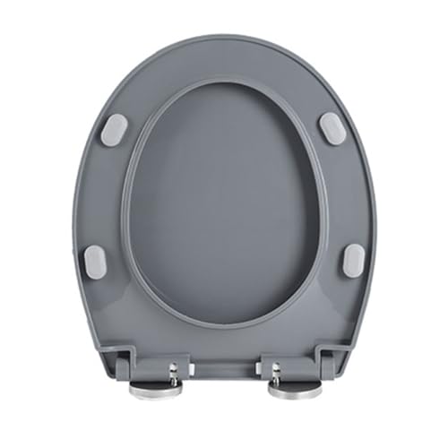 LIQONWAG Toilettensitz Mit Absenkautomatik In O-Form – 37 X 44 cm Toilettendeckel Aus Pp-Material, Schnellverschluss, 360° Verstellbare Obere Scharniere, Passend Für Die Meisten Standardtoiletten – Ov von LIQONWAG