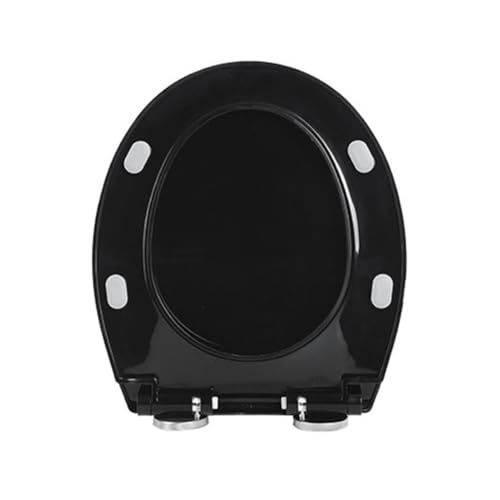 LIQONWAG Toilettensitz Mit Absenkautomatik In O-Form – 37 X 44 cm Toilettendeckel Aus Pp-Material, Schnellverschluss, 360° Verstellbare Obere Scharniere, Passend Für Die Meisten Standardtoiletten – Ov von LIQONWAG
