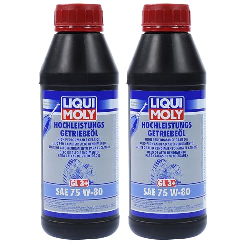 2x LIQUI MOLY 4426 Hochleistungs-Getriebeöl (GL3+) SAE 75W-80 von Liqui Moly