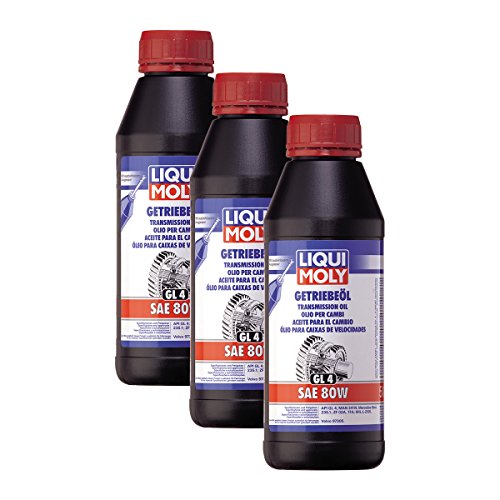 3x LIQUI MOLY 1401 Getriebeöl (GL4) SAE 80W 500ml von Liqui Moly