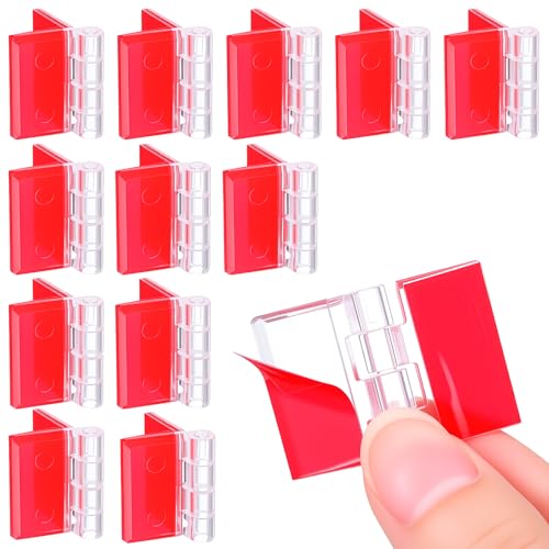 LIQWEI 12 Stück Scharnier Klar Acryl, Klein Transparent Kunststoff Scharniere Selbstklebend Klavierscharnier Selbstklebend Klappbar Scharniere Für Waschtische Klaviere Schränke Schubladen (35x25mm) LIQWEI 12 Stück Scharnier Klar Acryl, Klein Transparent Kunststoff Scharniere Selbstklebend Klavierscharnier Selbstklebend Klappbar Scharniere Für Waschtische Klaviere Schränke Schubladen (35x25mm) von LIQWEI