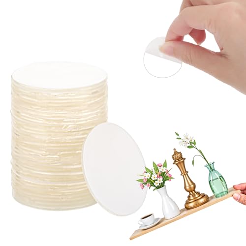 LIQWEI 50 Stück Große Runde Klebepads Doppelseitig, 3cm Transparent Doppelseitige Klebepunkte Waschbares Spurloses Klebeband Extra Stark Runde Aufkleber für Wände Teppich Fliesen Auto Küche LIQWEI 50 Stück Große Runde Klebepads Doppelseitig, 3cm Transparent Doppelseitige Klebepunkte Waschbares Spurloses Klebeband Extra Stark Runde Aufkleber für Wände Teppich Fliesen Auto Küche von LIQWEI